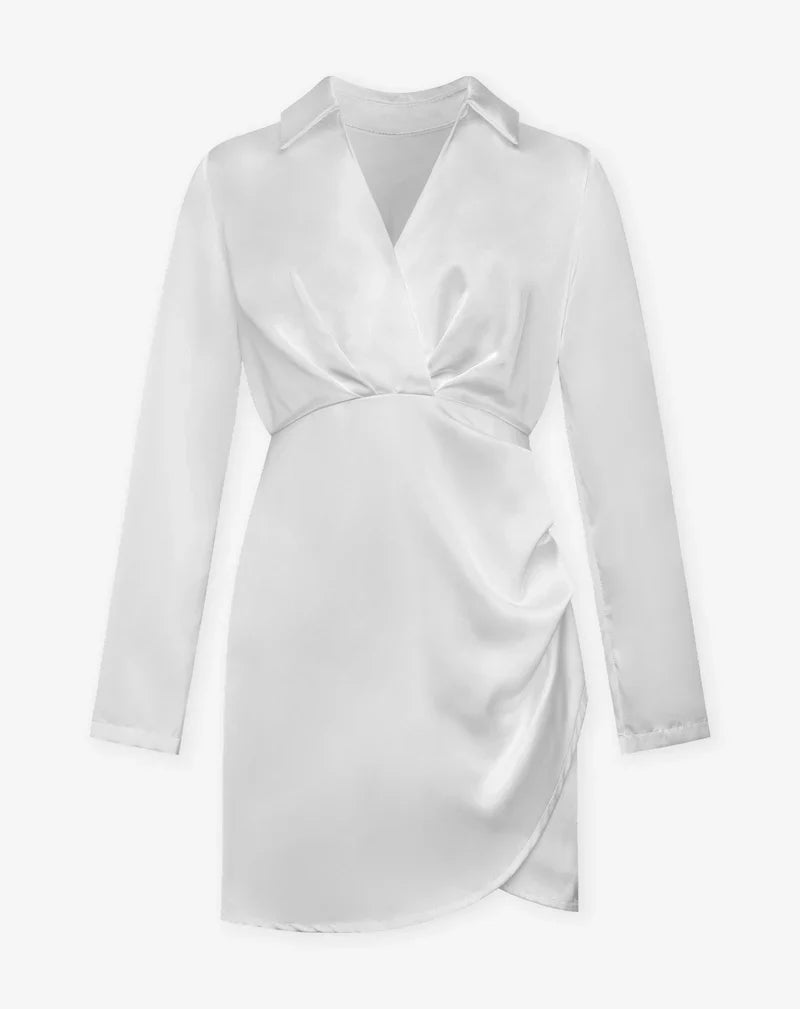 Nala | Elegante Satijnen Mini Jurk