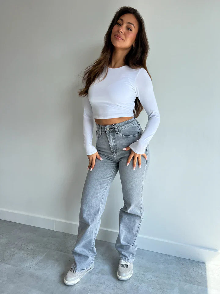 Alana | Grijze Stretch Jeans