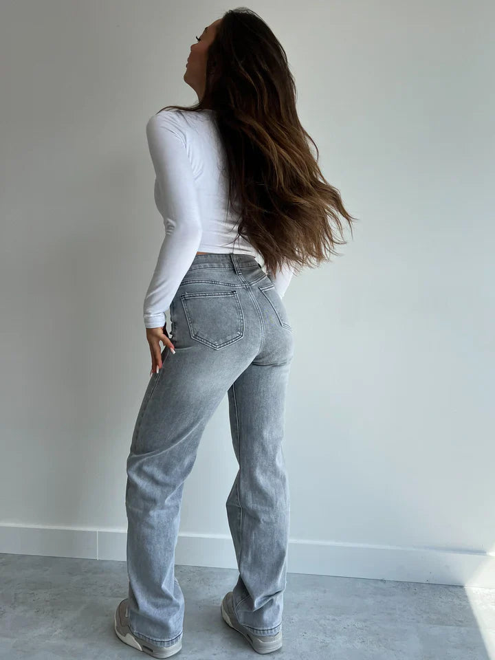 Alana | Grijze Stretch Jeans
