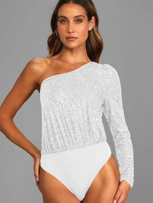 Ivy | Stralende One-Shoulder Top
