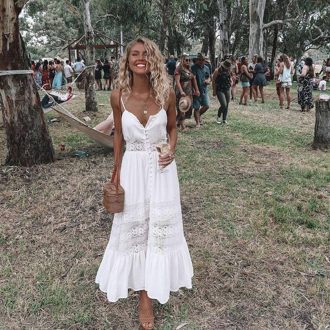 Aurora | Boho Witte Jurk