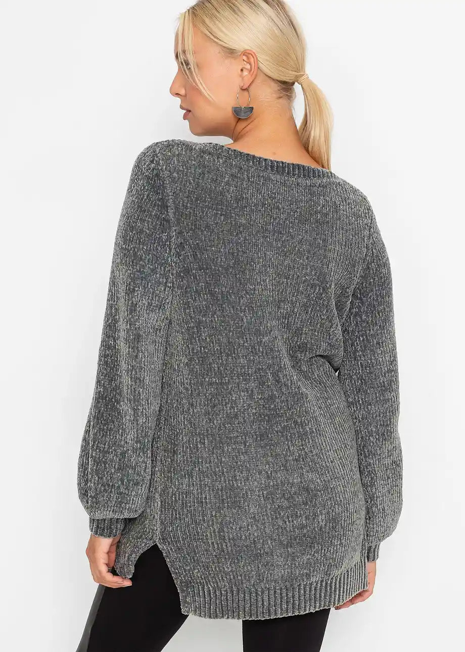 Kailani | Lange trui van chenille