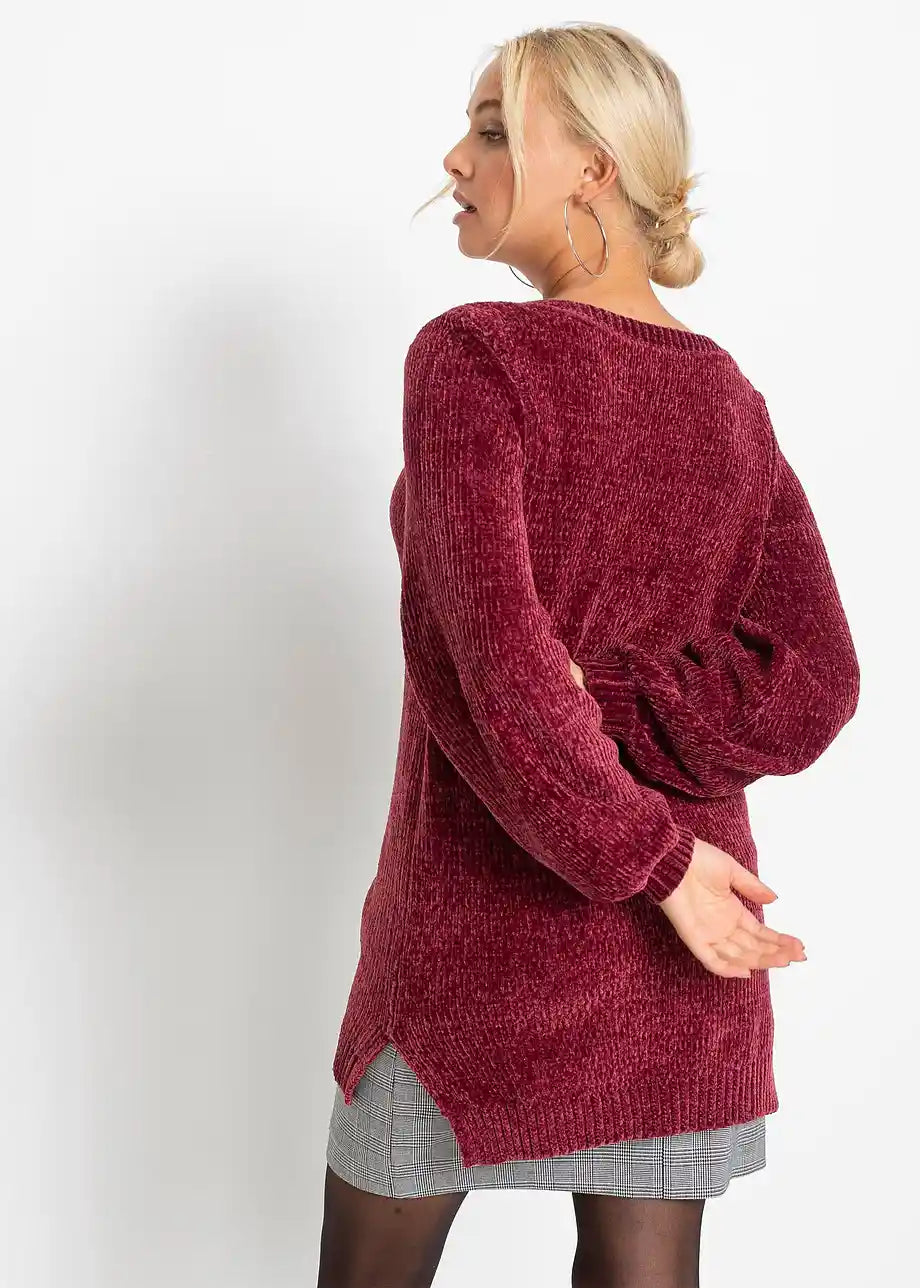 Kailani | Lange trui van chenille