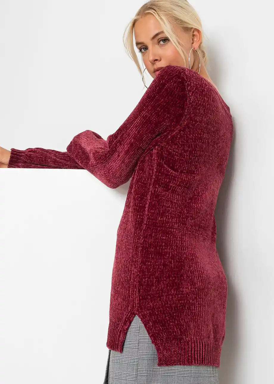 Kailani | Lange trui van chenille