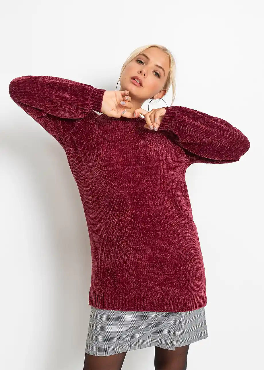 Kailani | Lange trui van chenille