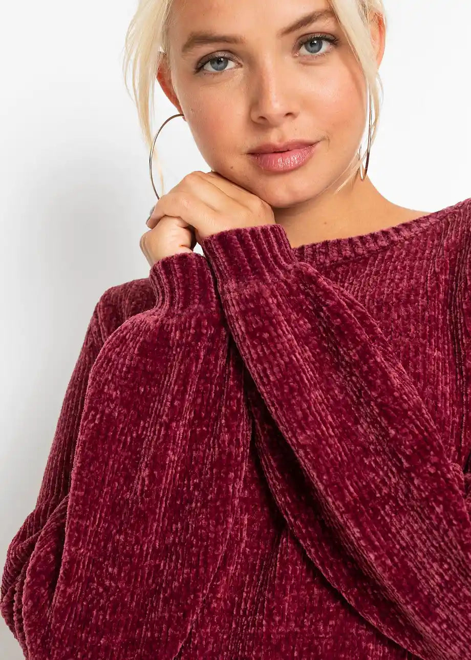 Kailani | Lange trui van chenille