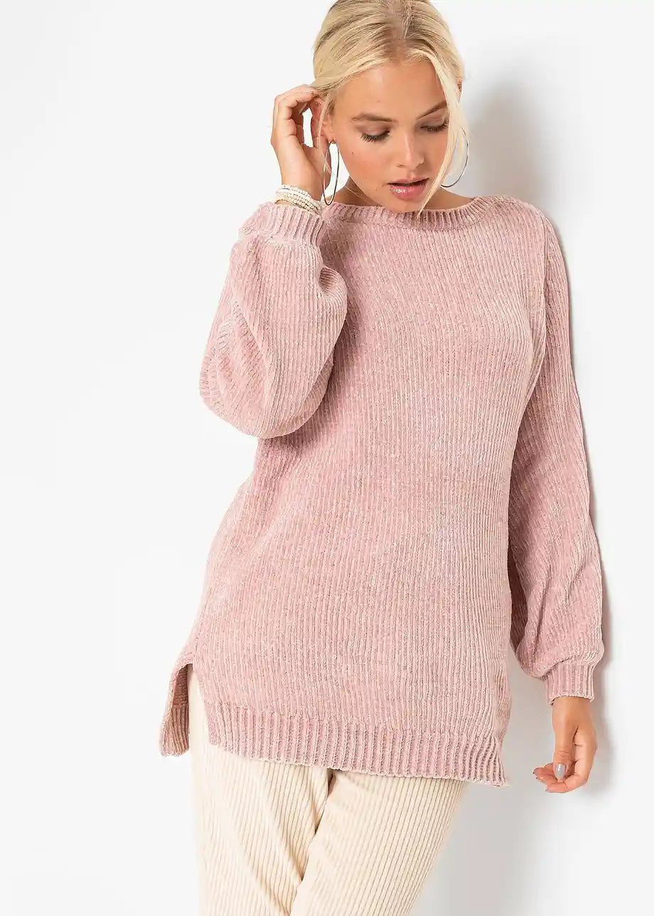 Kailani | Lange trui van chenille