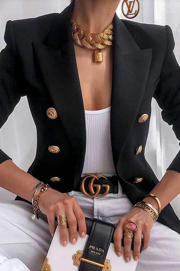 Lia | Chique Dubbelrij Blazer
