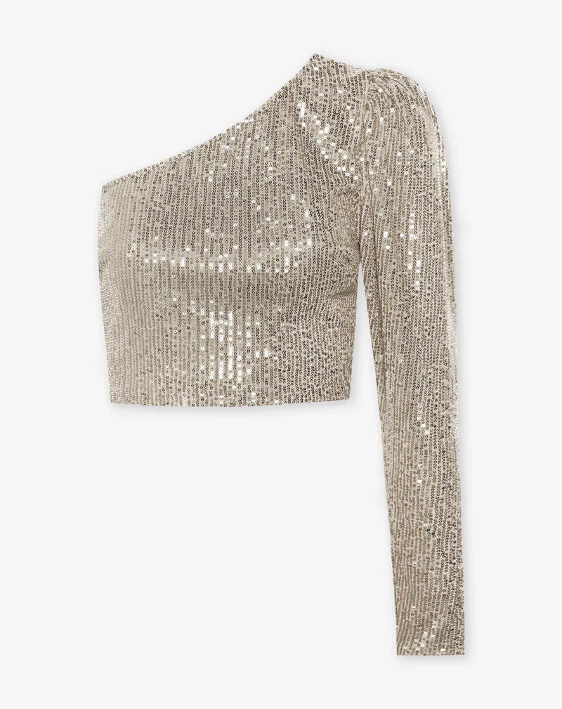 Ivy | Stralende One-Shoulder Top