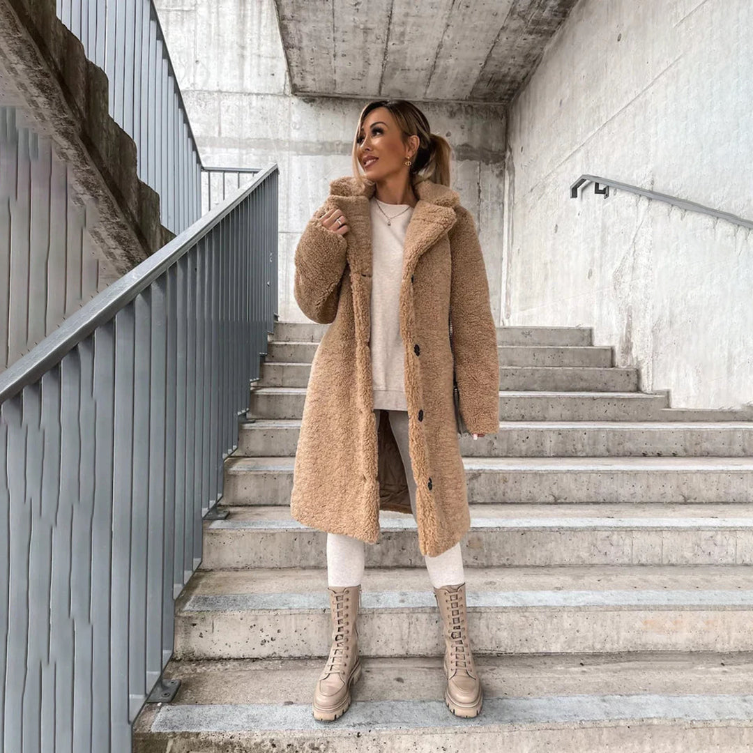Skye | Lange Teddy Jas voor Dames