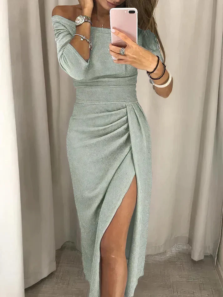 Rachel | Stijlvolle Off-shoulder Maxi Jurk