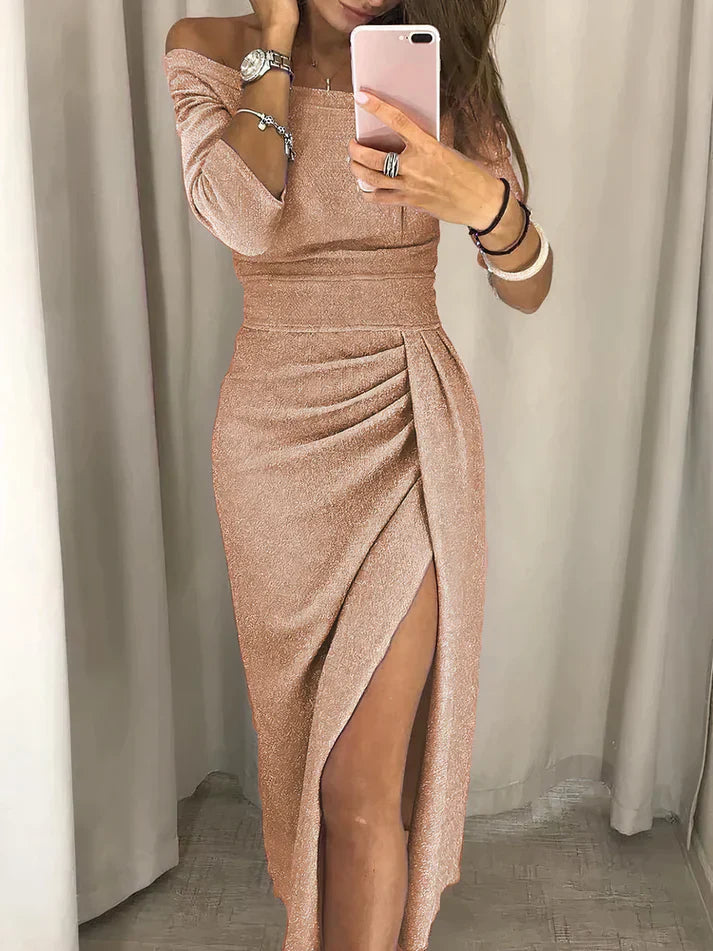 Rachel | Stijlvolle Off-shoulder Maxi Jurk