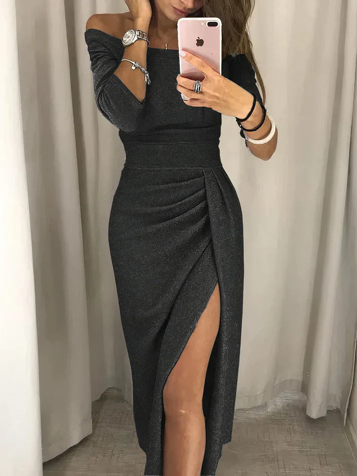Rachel | Stijlvolle Off-shoulder Maxi Jurk
