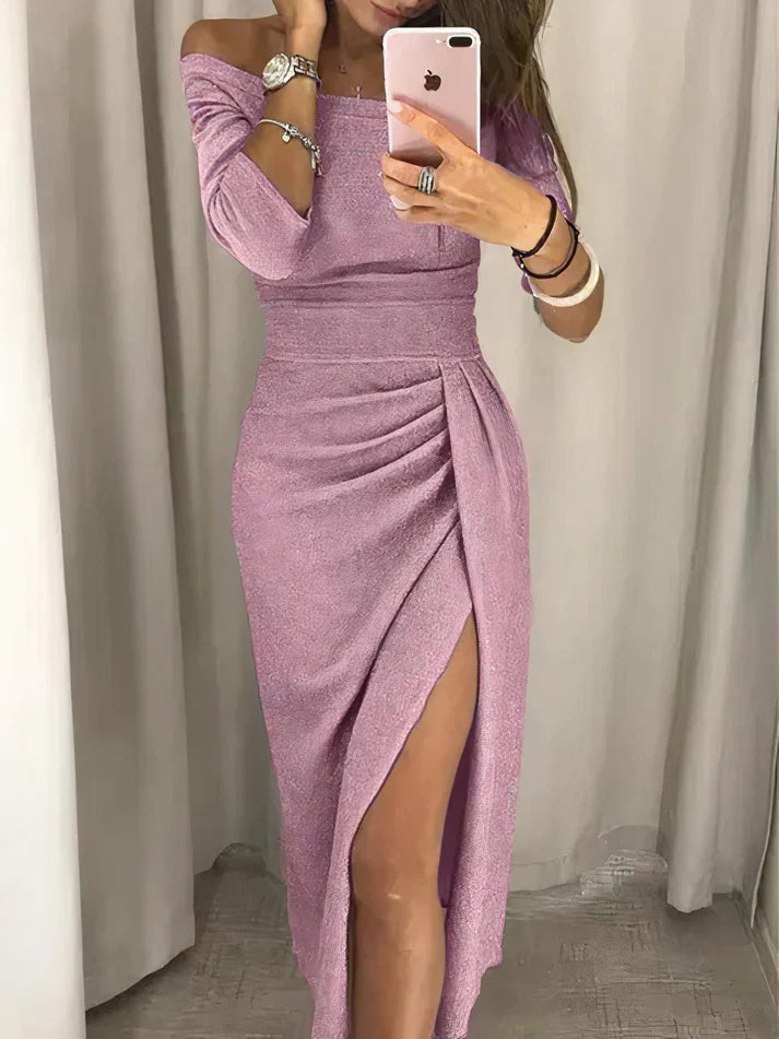 Rachel | Stijlvolle Off-shoulder Maxi Jurk
