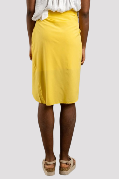 Gele midi rok