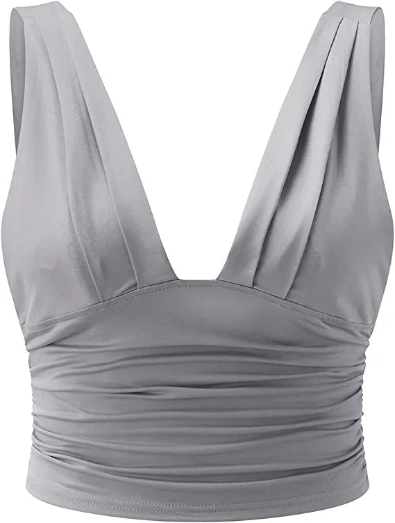Leia | Mouwloze V-Hals Top