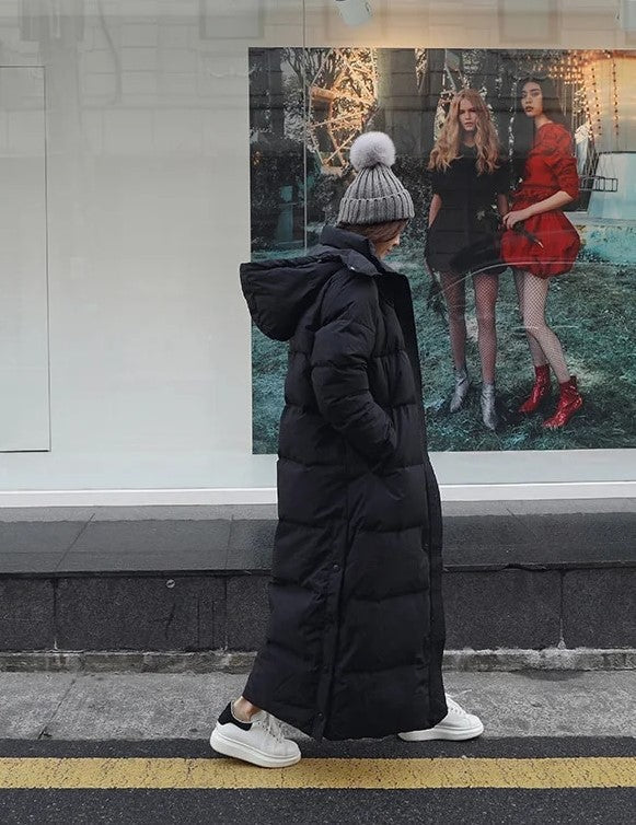 Ashley | Stijlvolle Lange Pufferjas voor Vrouwen