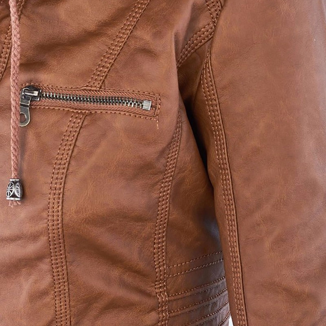 Febe | Leren Zomerjas voor Dames