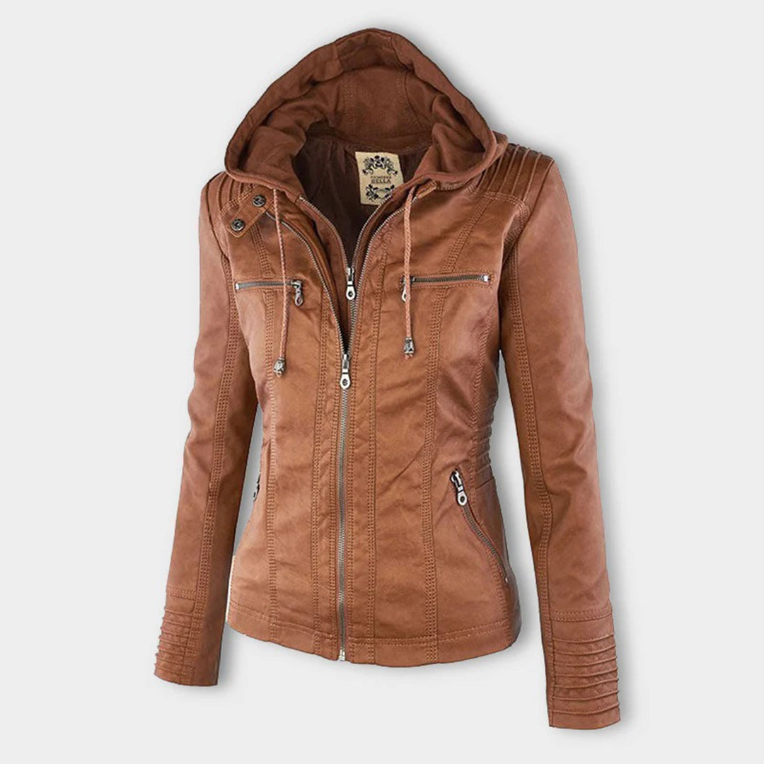 Febe | Leren Zomerjas voor Dames