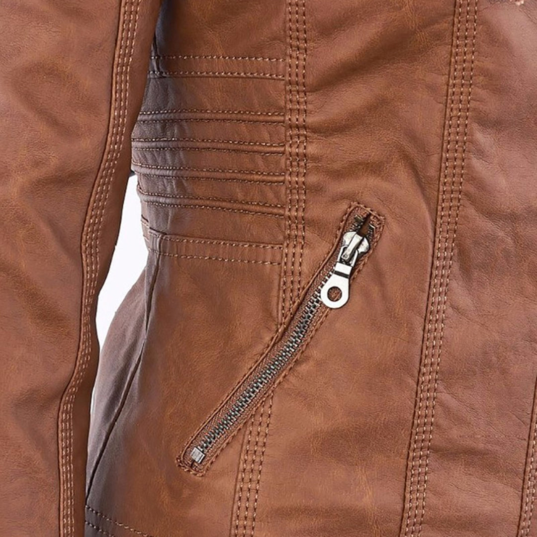 Febe | Leren Zomerjas voor Dames