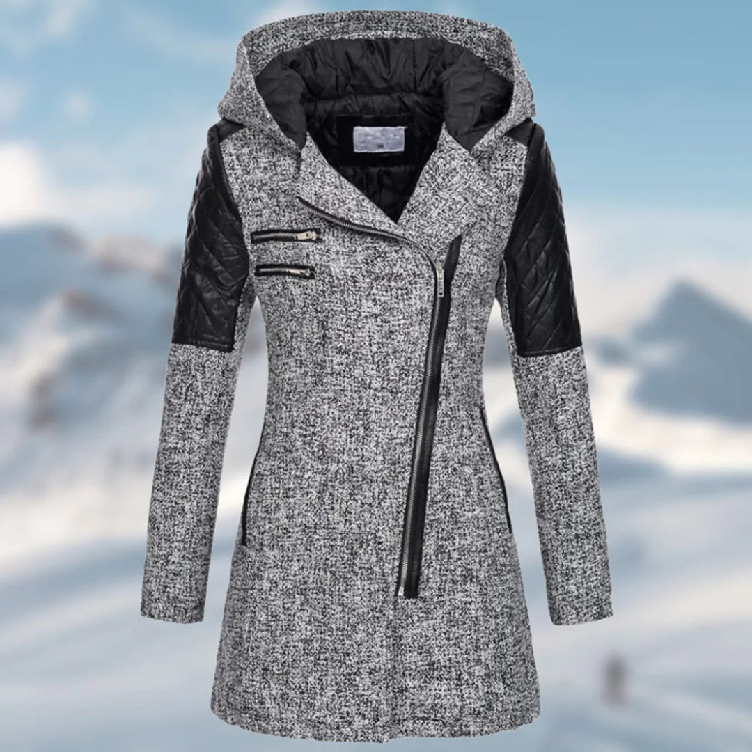 Nora | Lange winterjas met capuchon voor dames