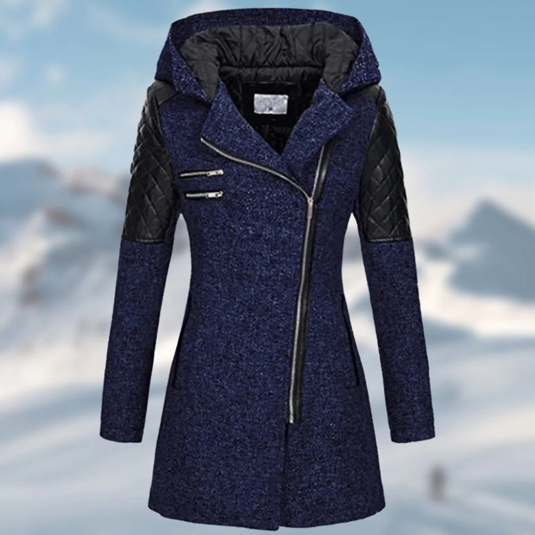 Nora | Lange winterjas met capuchon voor dames