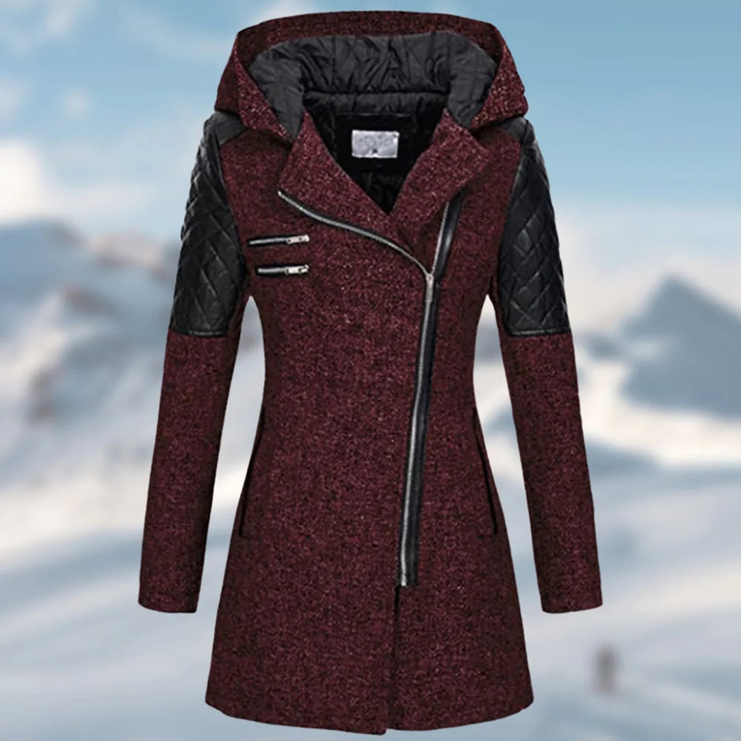 Nora | Lange winterjas met capuchon voor dames