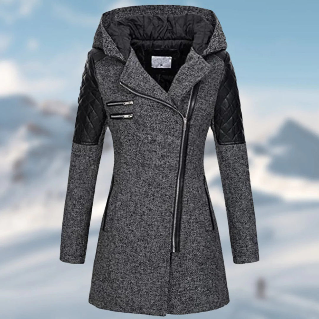 Nora | Lange winterjas met capuchon voor dames