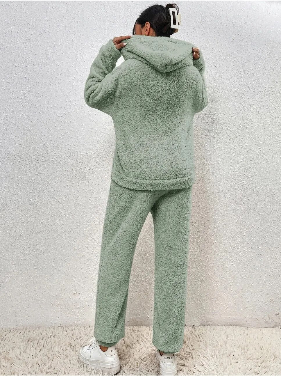 Yara | Comfortabel Teddy Huispak met Capuchon