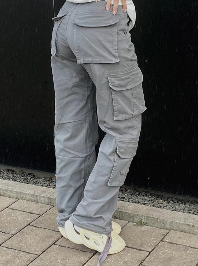 Roos | Cargo Broek Met Wijde Pijpen Voor Dames