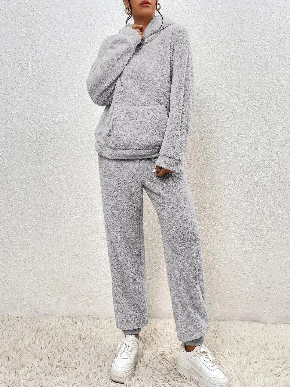 Yara | Comfortabel Teddy Huispak met Capuchon