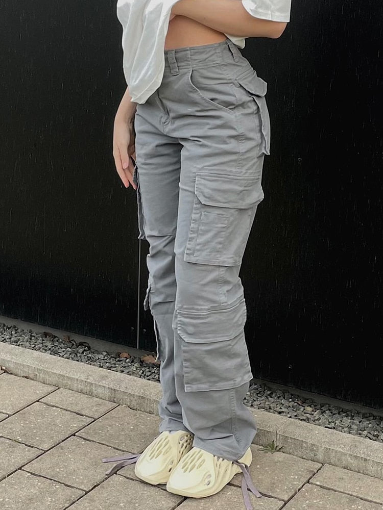 Roos | Cargo Broek Met Wijde Pijpen Voor Dames