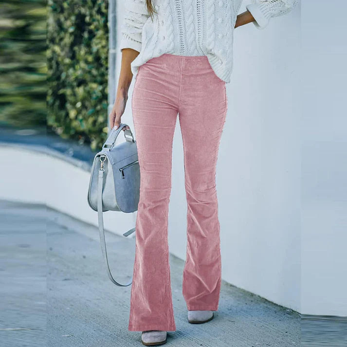 Lila | Corduroy Flare Broek