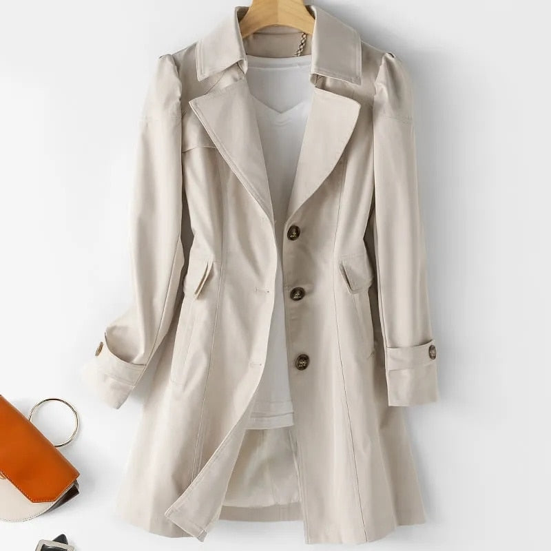 Wrenley | trenchcoat middellang
