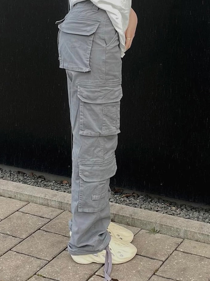 Roos | Cargo Broek Met Wijde Pijpen Voor Dames