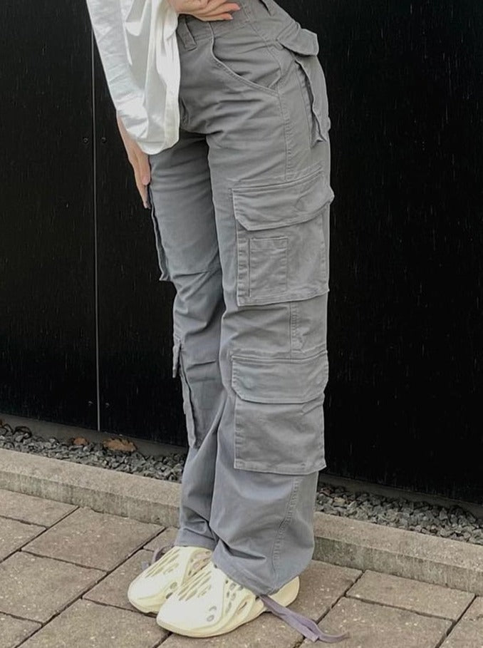 Roos | Cargo Broek Met Wijde Pijpen Voor Dames