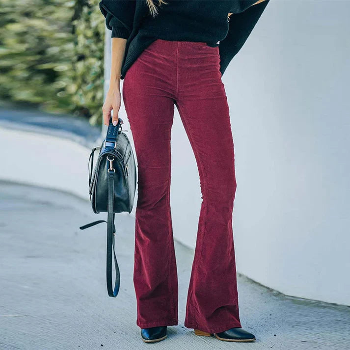 Lila | Corduroy Flare Broek