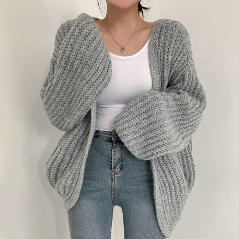 Layla I Grofgebreid Oversized Vest