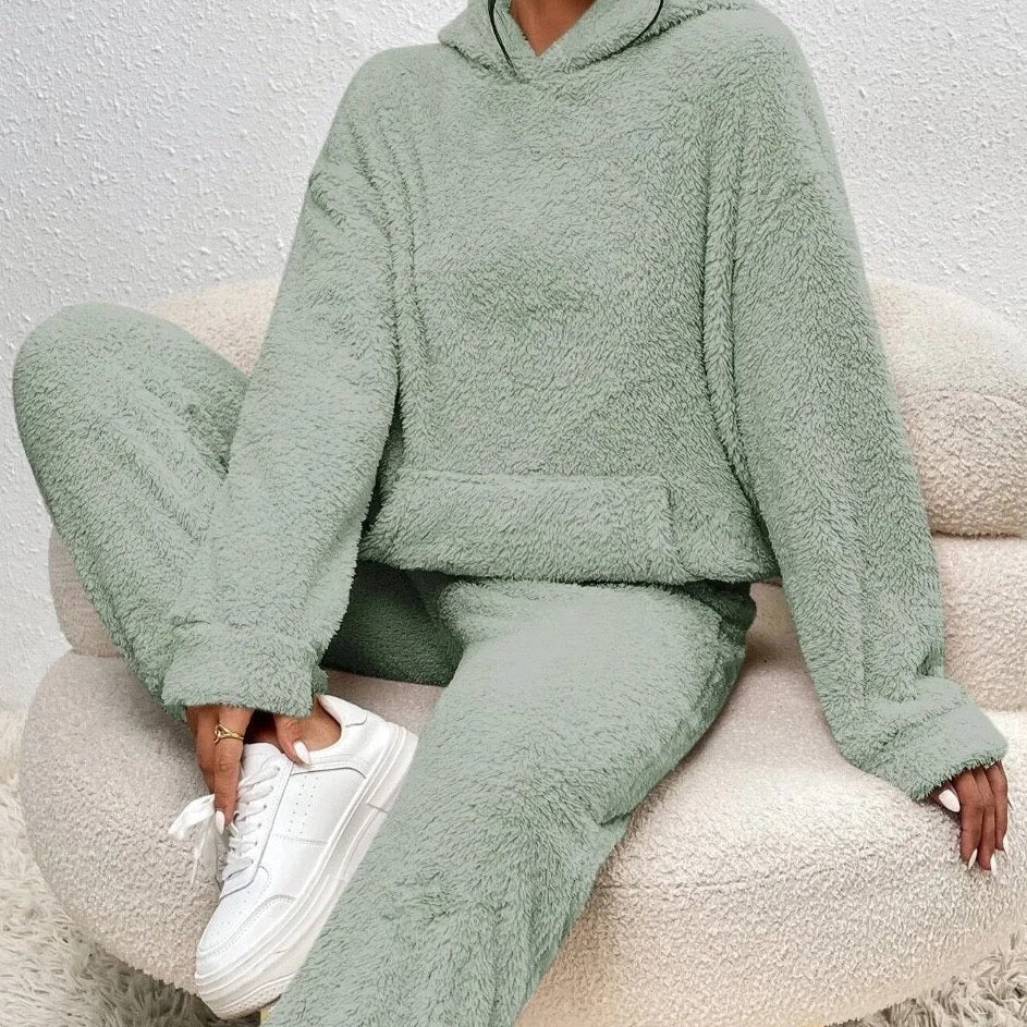 Yara | Comfortabel Teddy Huispak met Capuchon