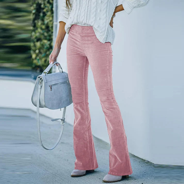 Lila | Corduroy Flare Broek
