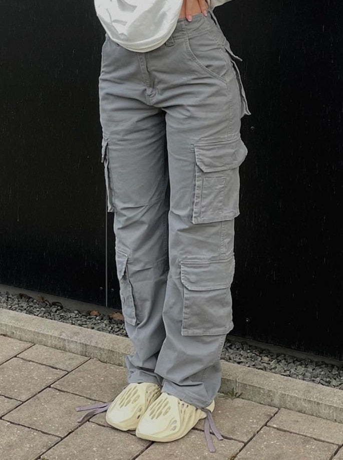 Roos | Cargo Broek Met Wijde Pijpen Voor Dames