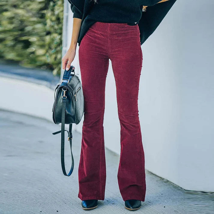Lila | Corduroy Flare Broek