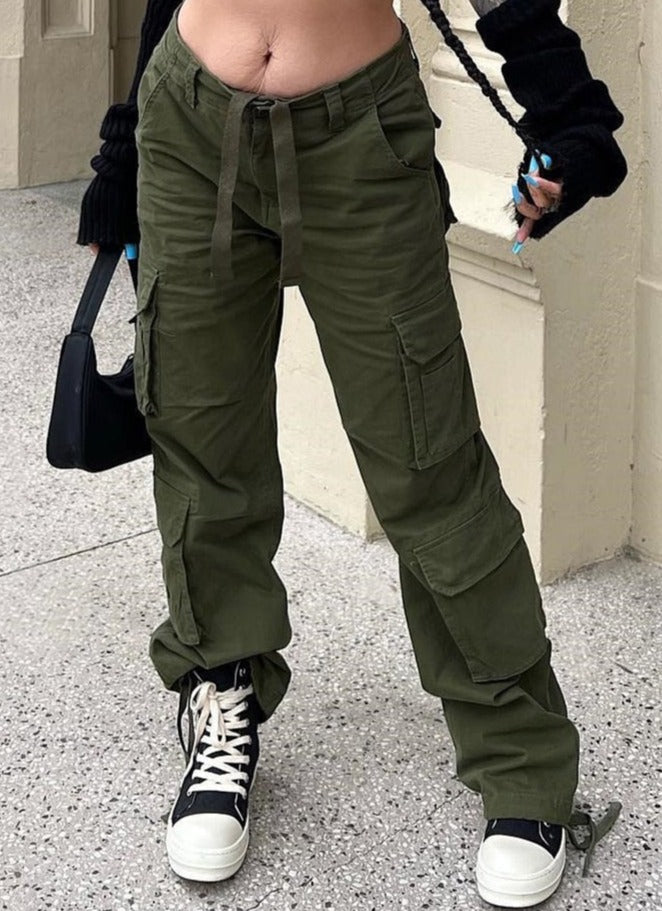 Roos | Cargo Broek Met Wijde Pijpen Voor Dames