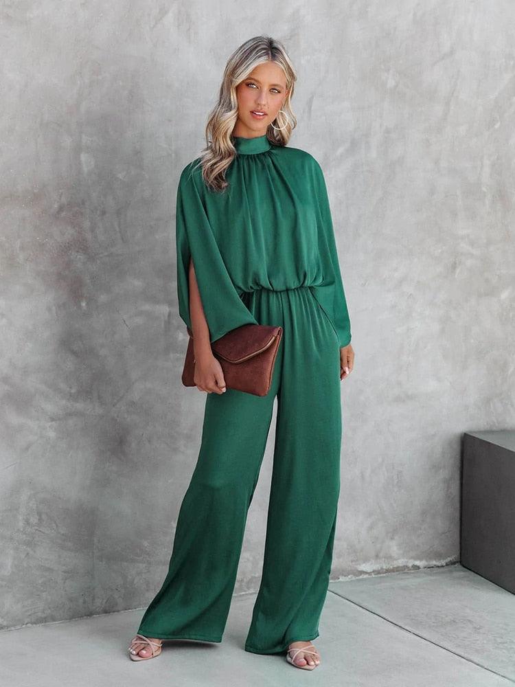Amy | Trendy Groene Jumpsuit