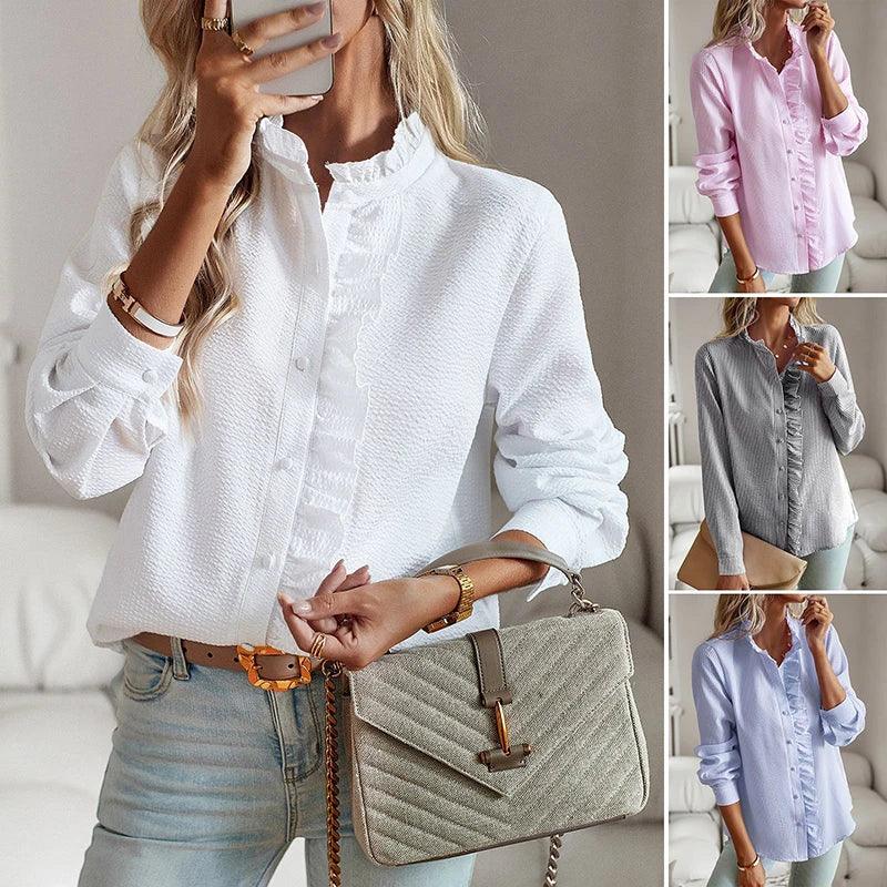 Annie | Stijlvolle Ruches Blouse