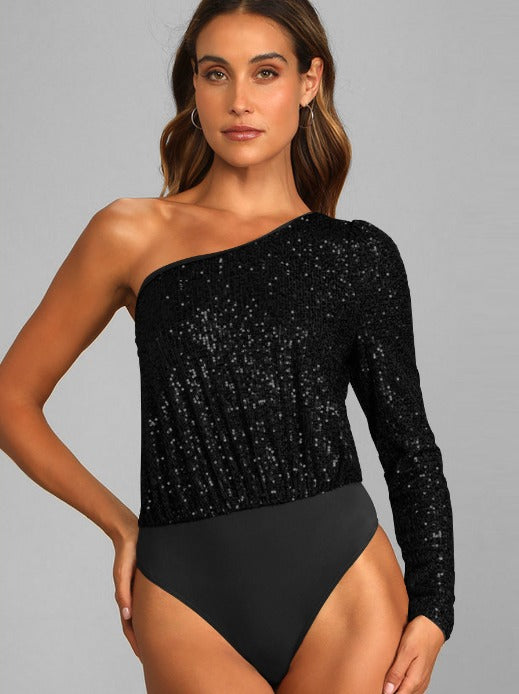 Ivy | Stralende One-Shoulder Top