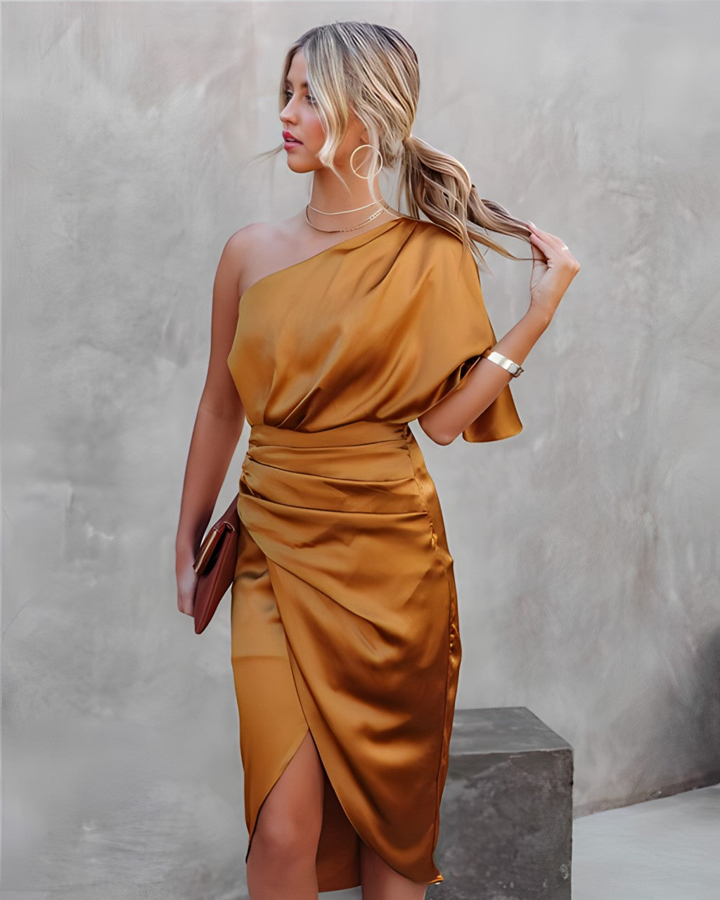 Sem | Elegante Zijden Feestjurk