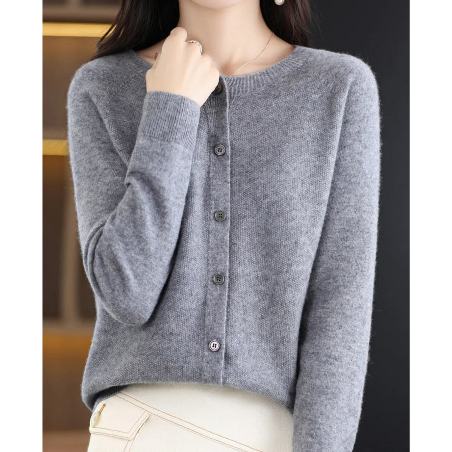 Lilith | O-Hals Gebreide Vest