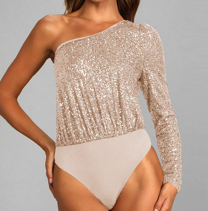 Ivy | Stralende One-Shoulder Top