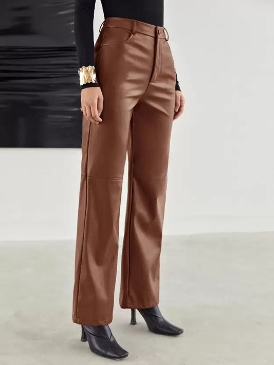 Samantha | Leren broek voor dames
